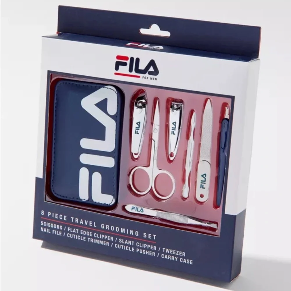 FILA All-In-One 8-Piece Professional Grade Travel Grooming Set